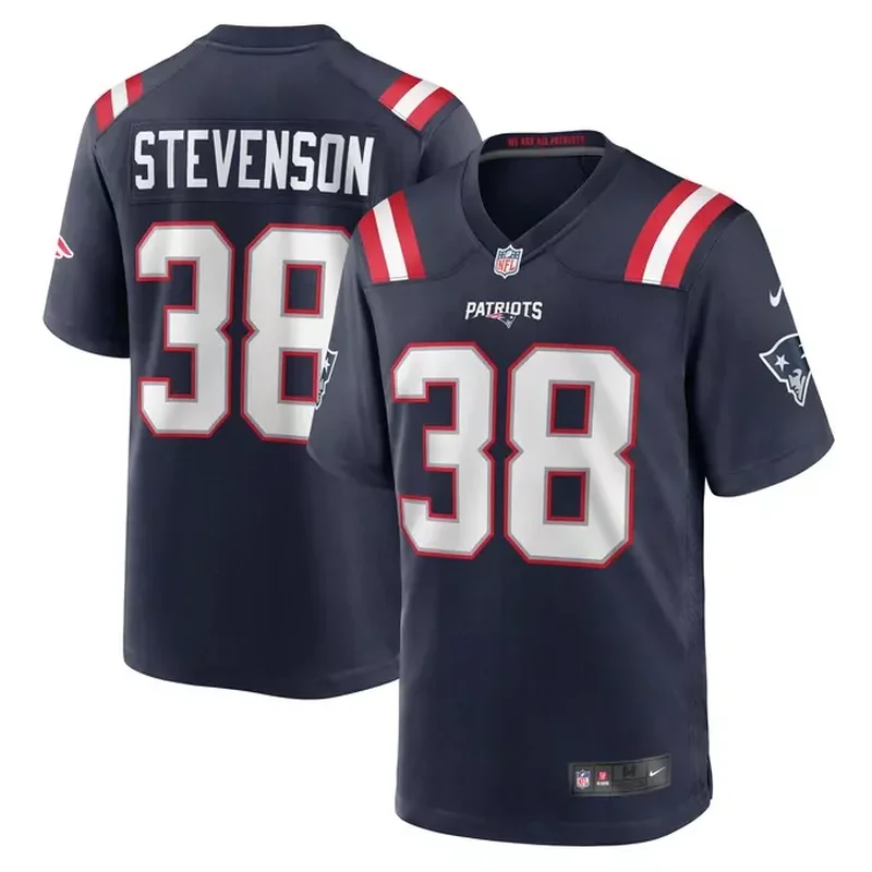 Mac Jones New England Patriots RFLCTV Jersey Black - Image 4