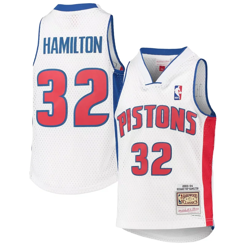 Richard Hamilton Detroit Pistons 2003-04 Hardwood Classics Jersey - White NBA