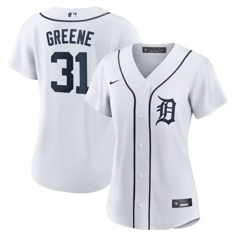 Riley Greene Detroit Tigers Womens Home Player Jersey White