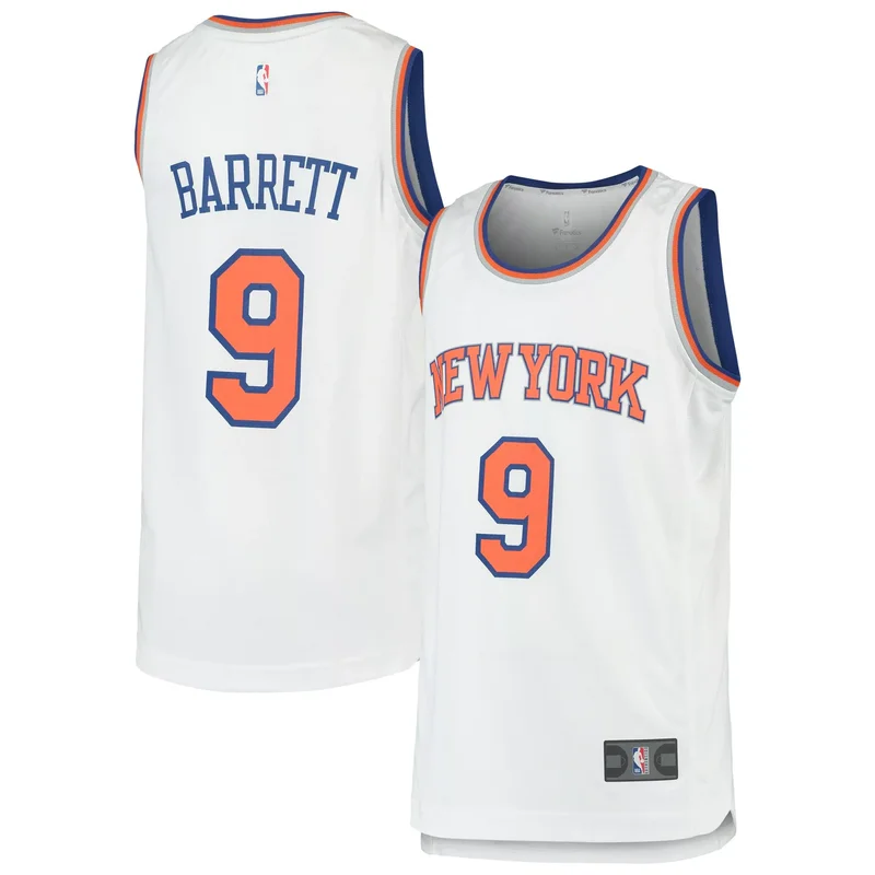 Latrell Sprewell New York Knicks 1998/99 Hardwood Classics Fadeaway Player Jersey - Orange/black NBA - Image 4