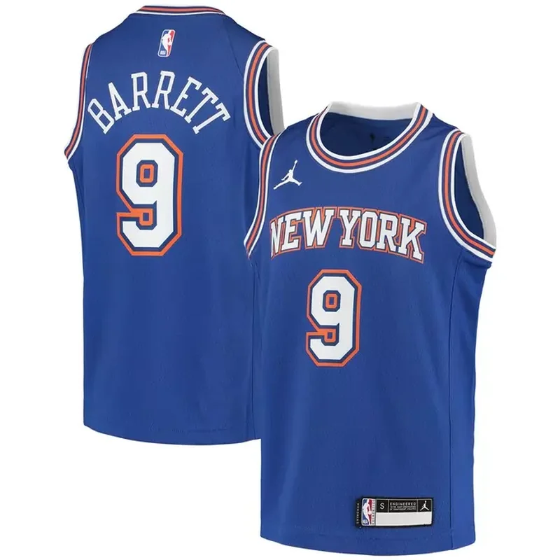 Charles Oakley New York Knicks 1996/97 Classics Jersey Blue - Image 5