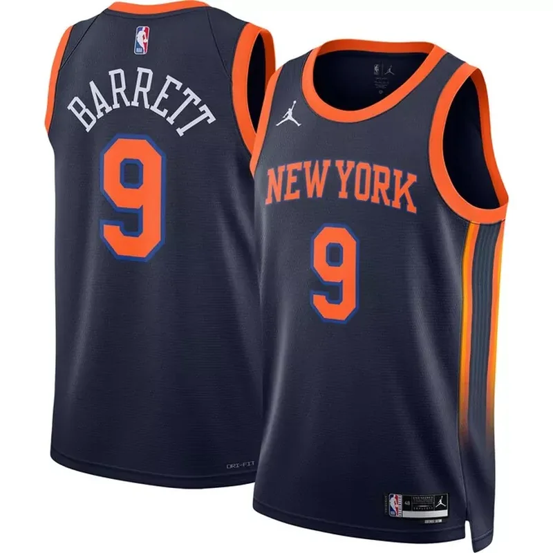 Obi Toppin New York Knicks 2020 NBA Draft First Round Pick Jersey Royal Icon Edition - Image 5