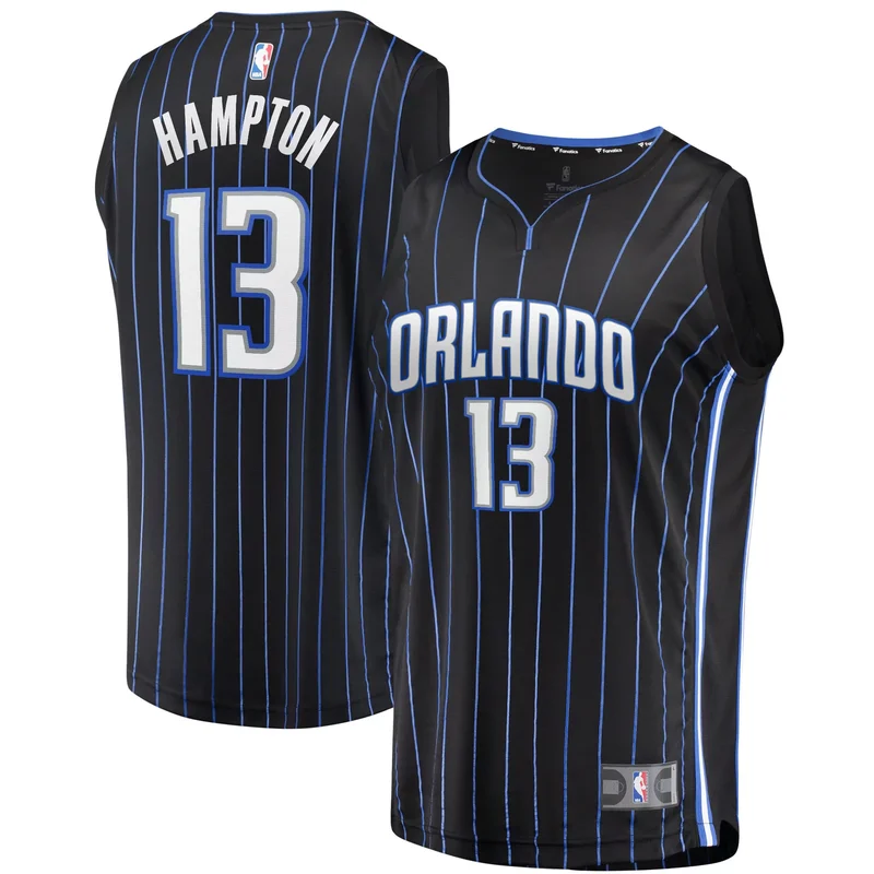 R.j. Hampton Orlando Magic 2021/22 Fast Break Jersey - Icon Edition - Black NBA