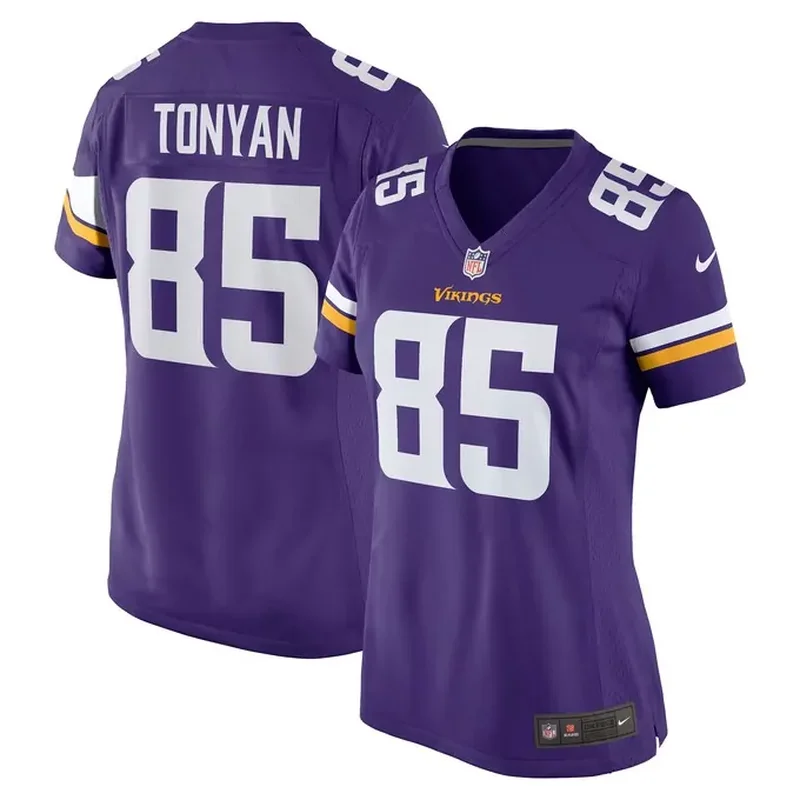 Robert Tonyan Minnesota Vikings Womens Team Game Jersey Purple
