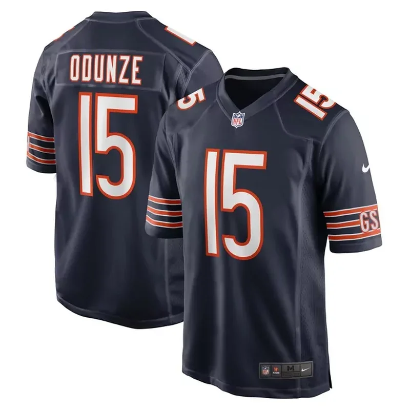 DJ Moore Chicago Bears Team Color Game Jersey Navy - Image 2