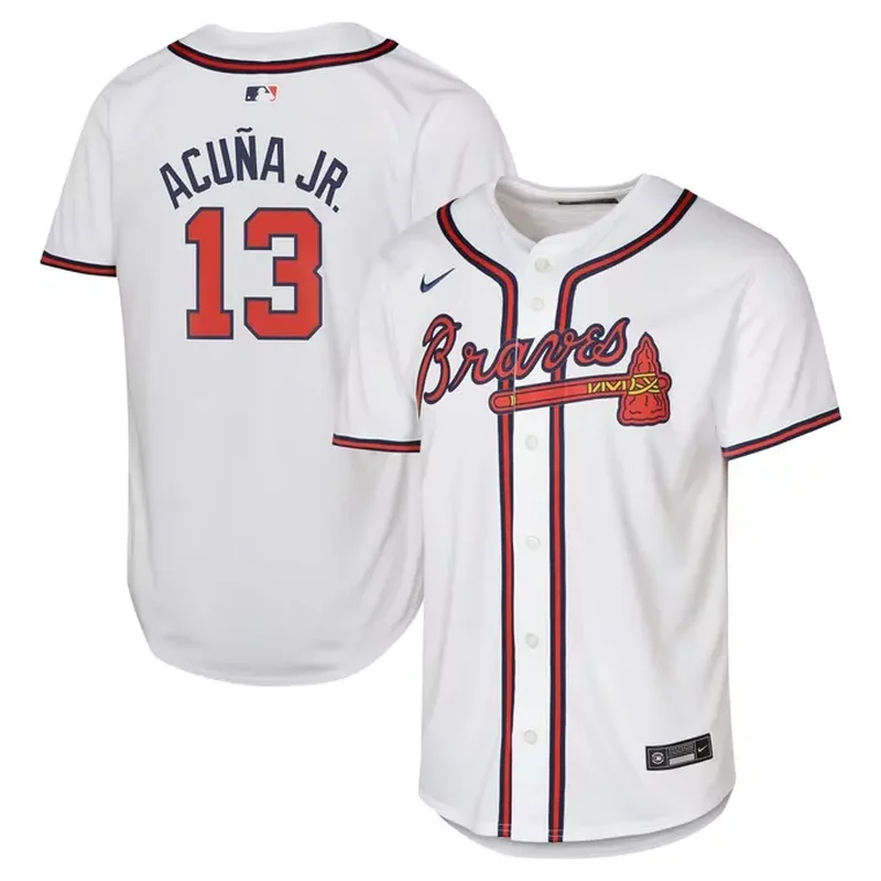 Ronald AcuÃ±a Jr Atlanta Braves Home Player Jersey White