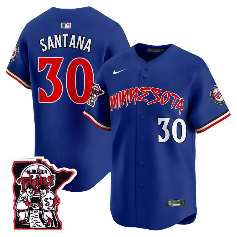 Royal Willi Castro Minnesota Twins Shaking Hands Patch Vapor Premier Limited Jersey All Stitched - Image 2