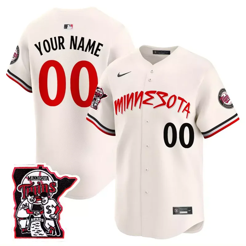 Royal Willi Castro Minnesota Twins Shaking Hands Patch Vapor Premier Limited Jersey All Stitched - Image 5