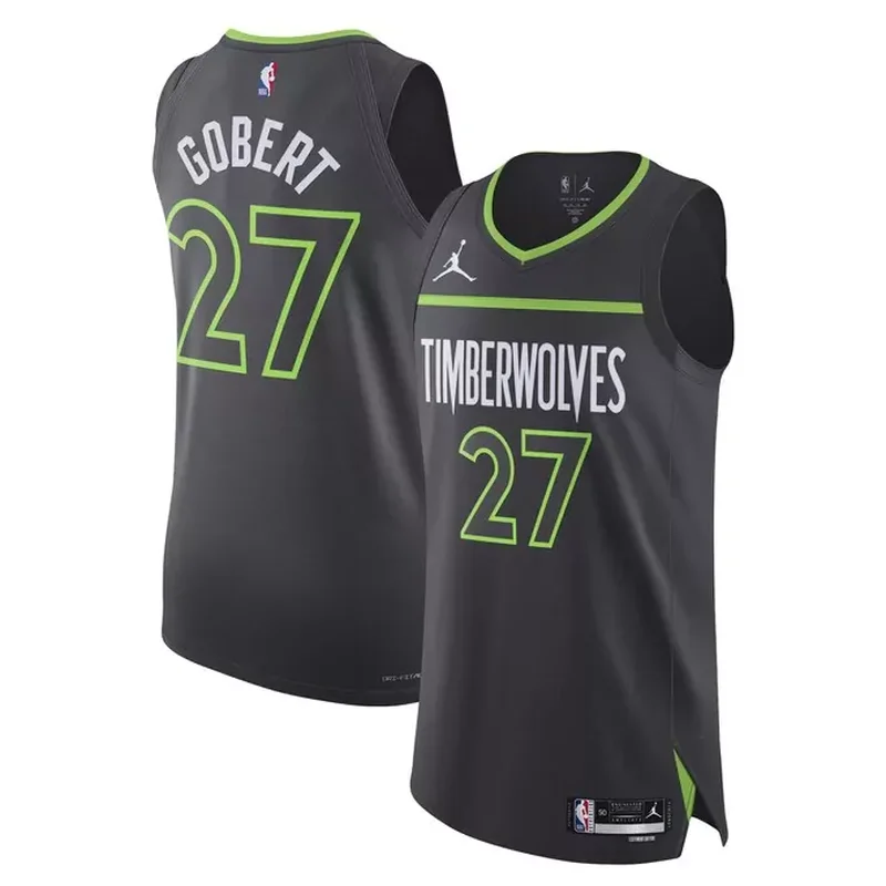 Nickeil Alexander-Walker Minnesota Timberwolves Fast Break Player Jersey Statement Edition Black - Image 2