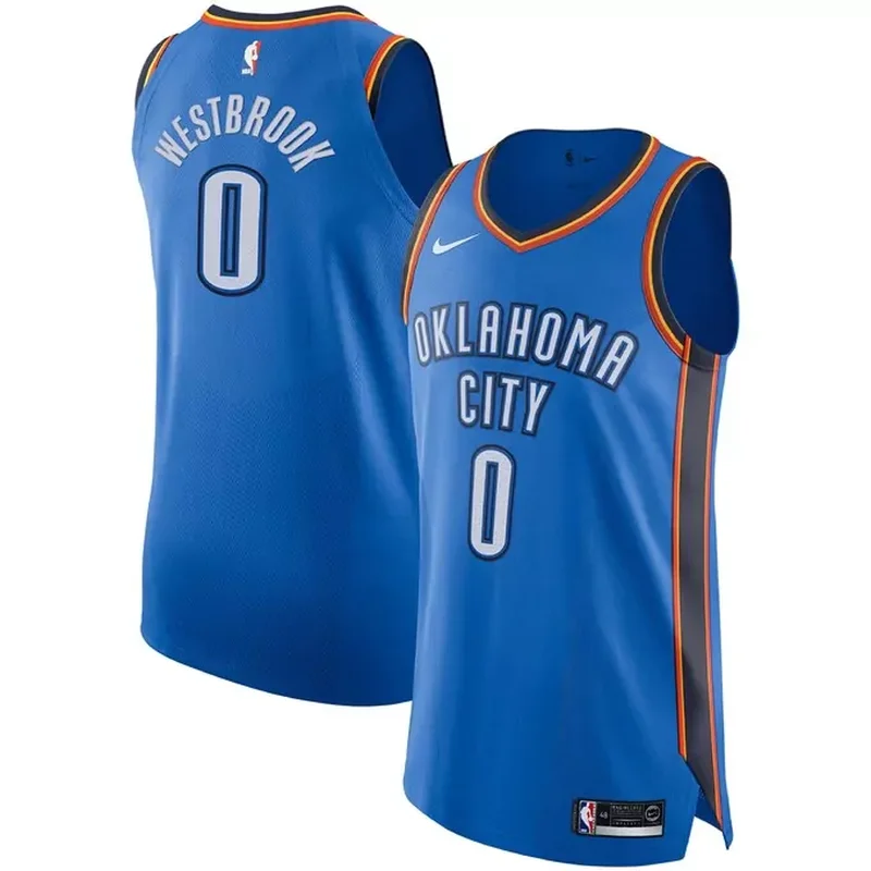 Russell Westbrook Oklahoma City Thunder Player Jersey Icon Edition Blue