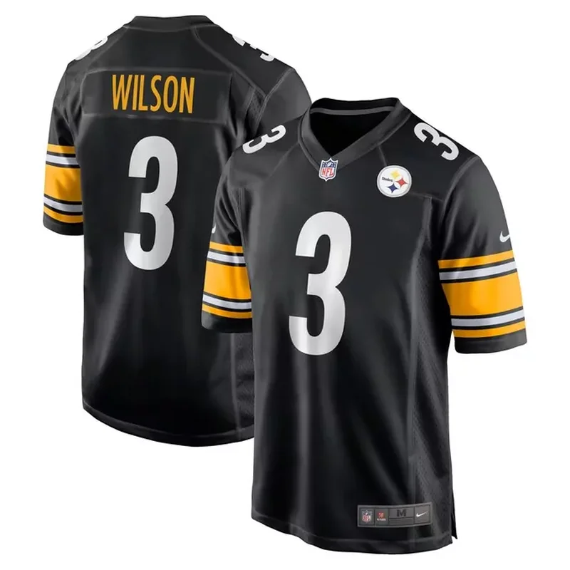 Russell Wilson Pittsburgh Steelers Game Jersey Black