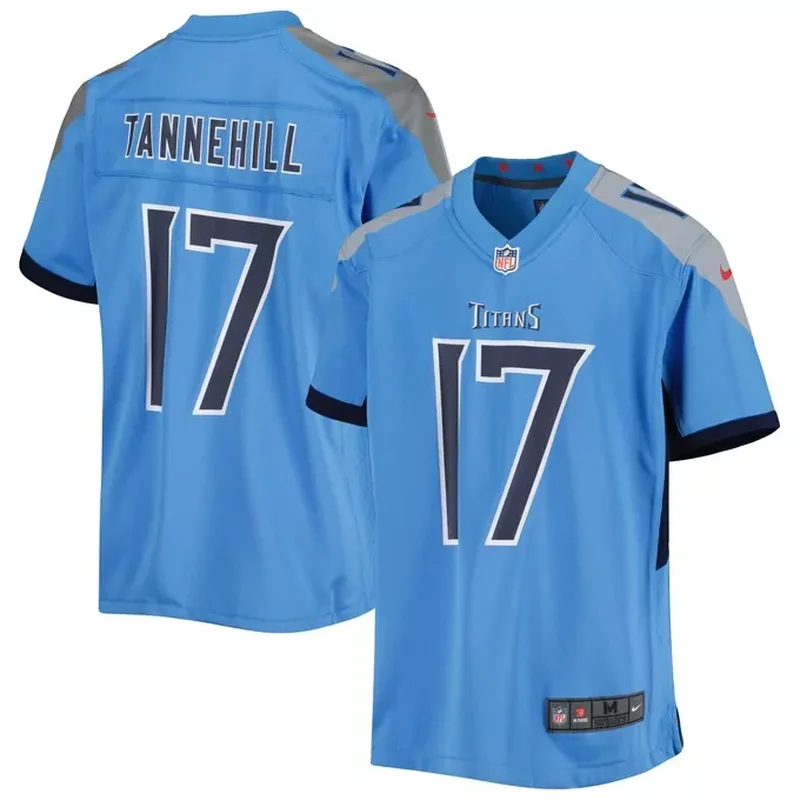 Ryan Tannehill Tennessee Titans Game Jersey Light Blue - Image 2