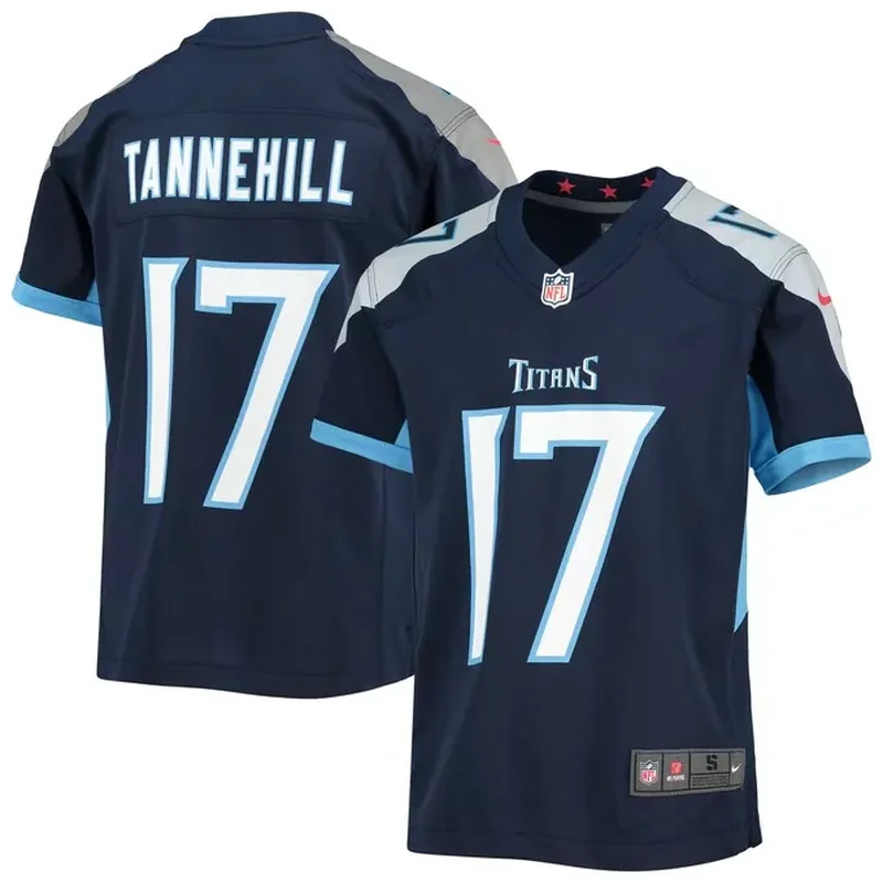 Ryan Tannehill Tennessee Titans Game Jersey Navy