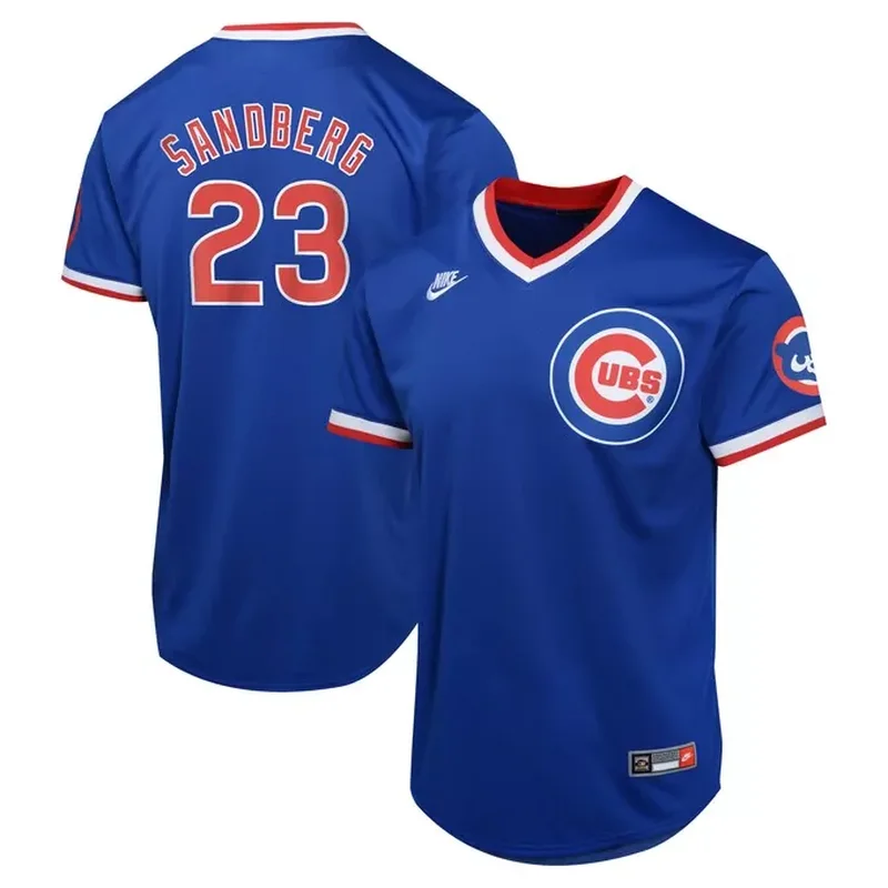 Ryne Sandberg Chicago Cubs Cooperstown Collection Player Jersey Blue
