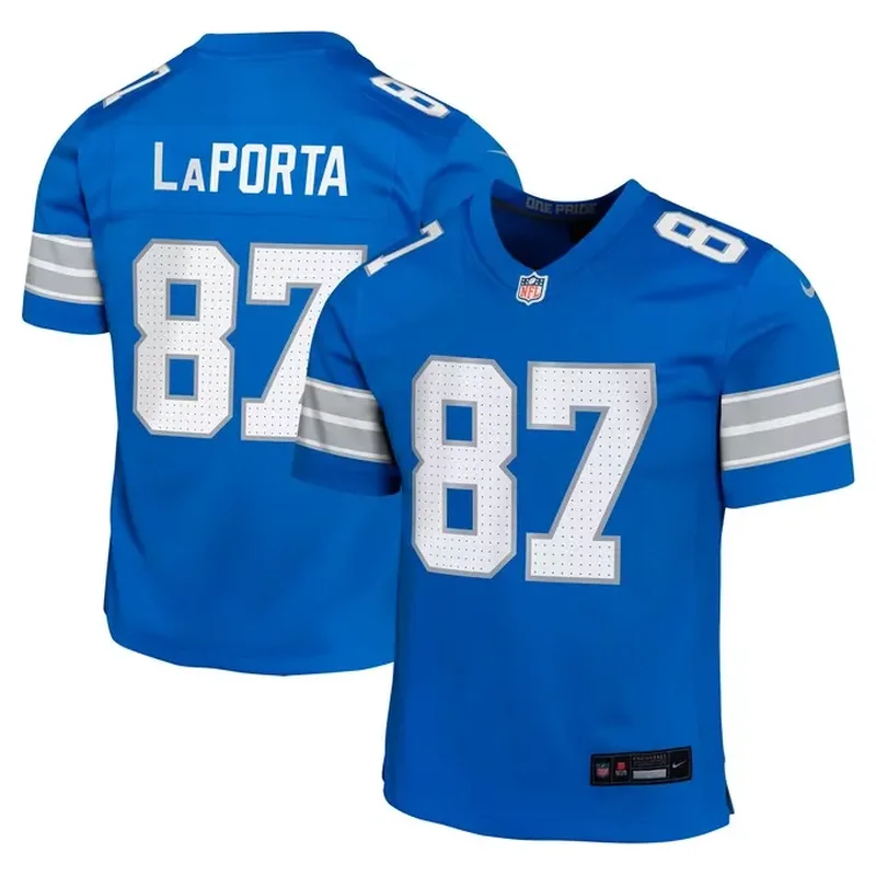 Aidan Hutchinson Detroit Lions Preschool Player Game Jersey Blue - Image 3