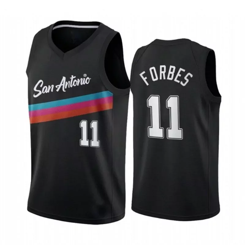 San Antonio Spurs Bryn Forbes #11 2020 NBA New Arrival Black Jersey