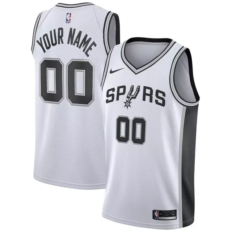 Zach Collins San Antonio Spurs Fast Break Jersey Icon Edition Black - Image 5