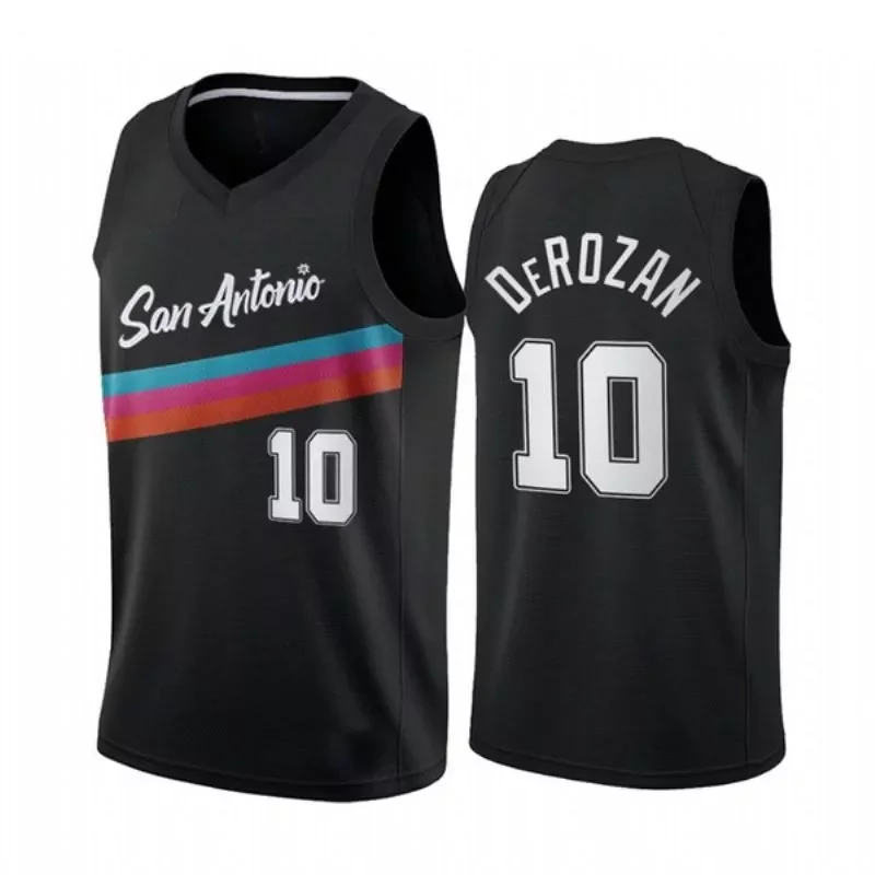 San Antonio Spurs Demar Derozan #10 2020 NBA Black Jersey