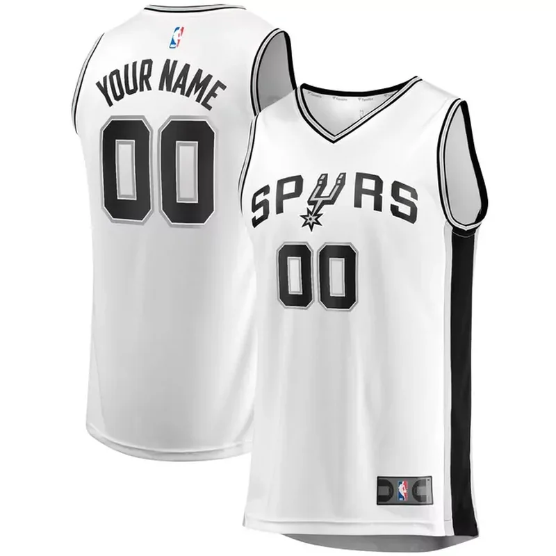 Zach Collins San Antonio Spurs Fast Break Jersey Icon Edition Black - Image 2