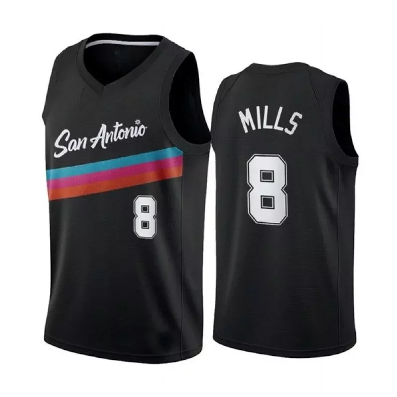 San Antonio Spurs Bryn Forbes #11 2020 NBA New Arrival Black Jersey - Image 3