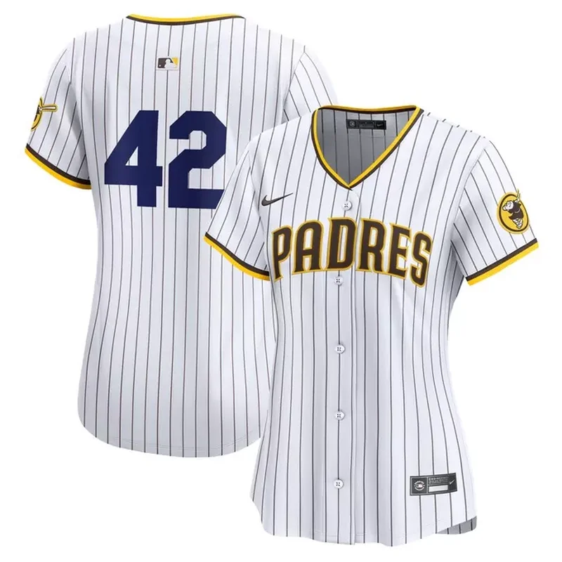 San Diego Padres Womens 2024 Jackie Robinson Day Home Jersey â€“ White