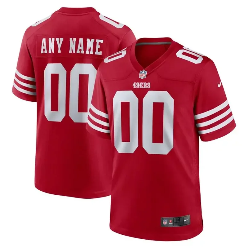 San Francisco 49ers Custom Jersey Scarlet