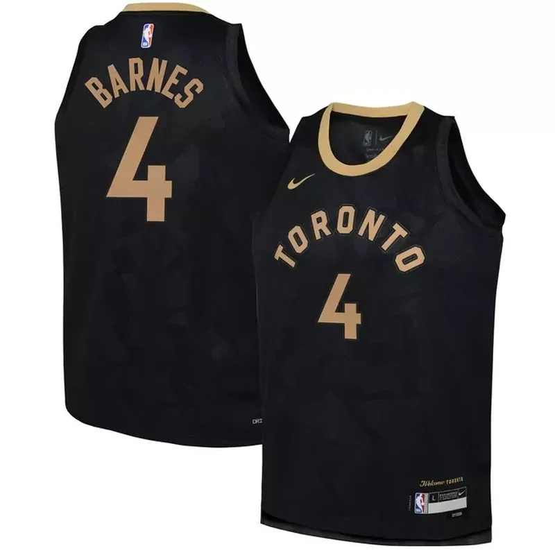 Scottie Barnes Toronto Raptors 2022/23 Jersey City Edition Black