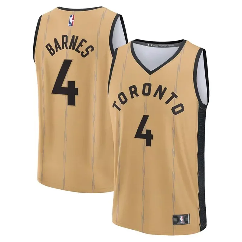 Scottie Barnes Toronto Raptors Fast Break Jersey Gold City Edition
