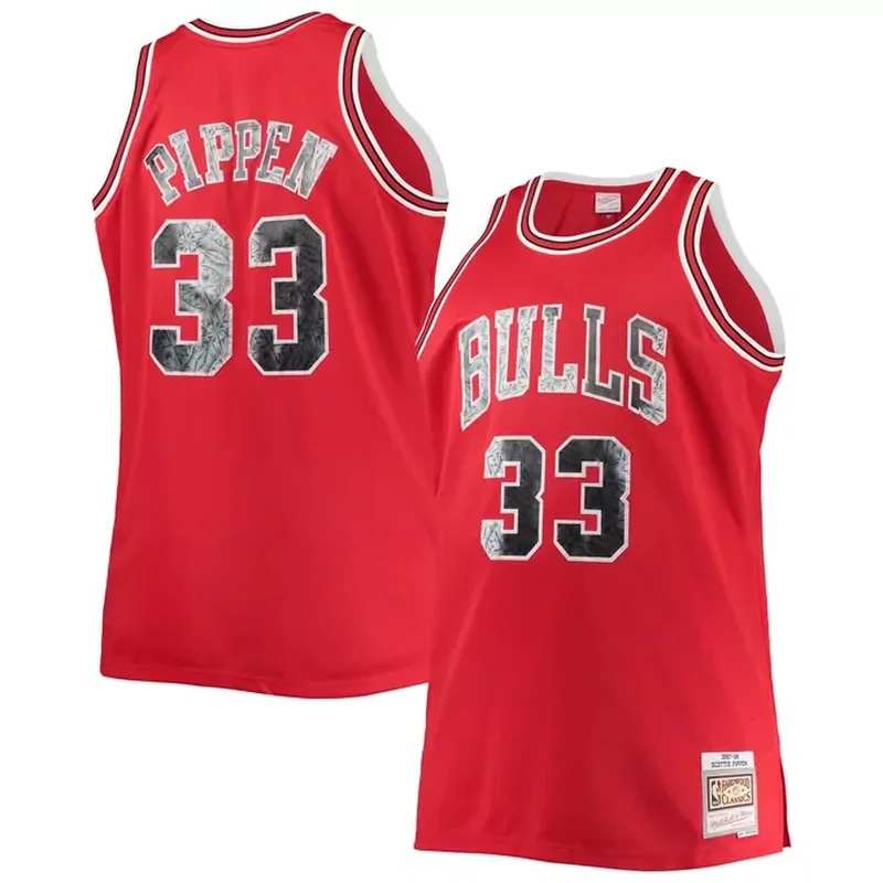 Scottie Pippen Chicago Bulls 1997/98 NBA 75th Anniversary Diamond Jersey Red
