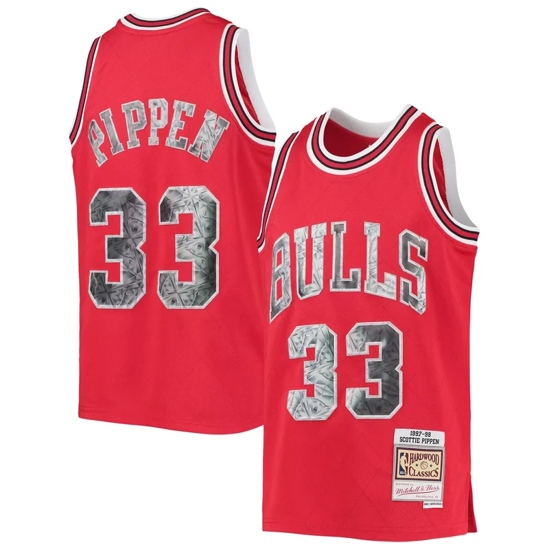 Toni Kukoc Chicago Bulls Hardwood Classics 1995-96 Hyper Hoops Jersey - White NBA - Image 2