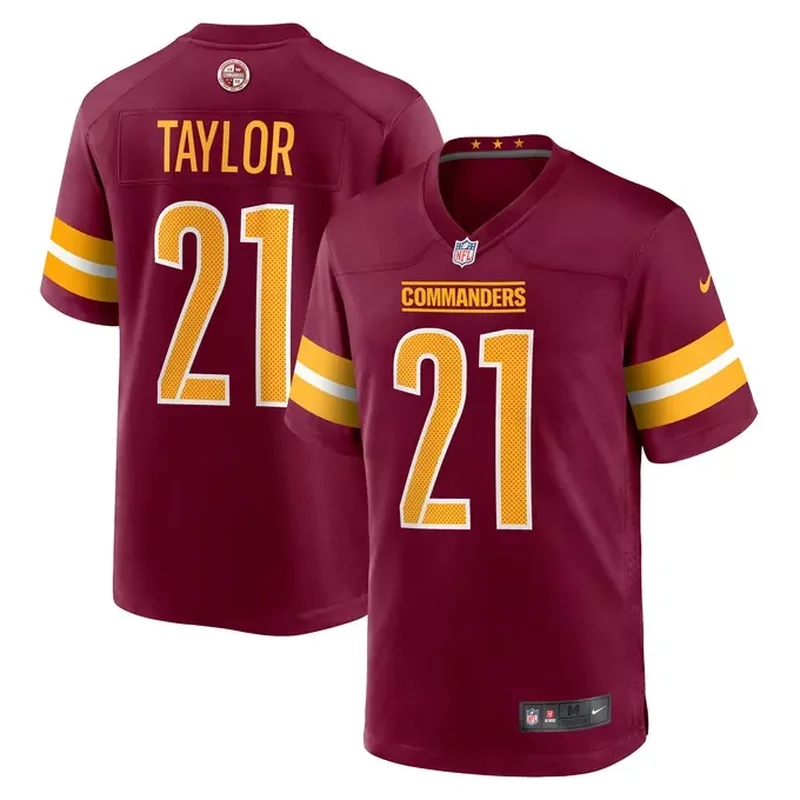 Sean Taylor Washington Commanders Retired Player Game Jersey Burgundy - Image 4