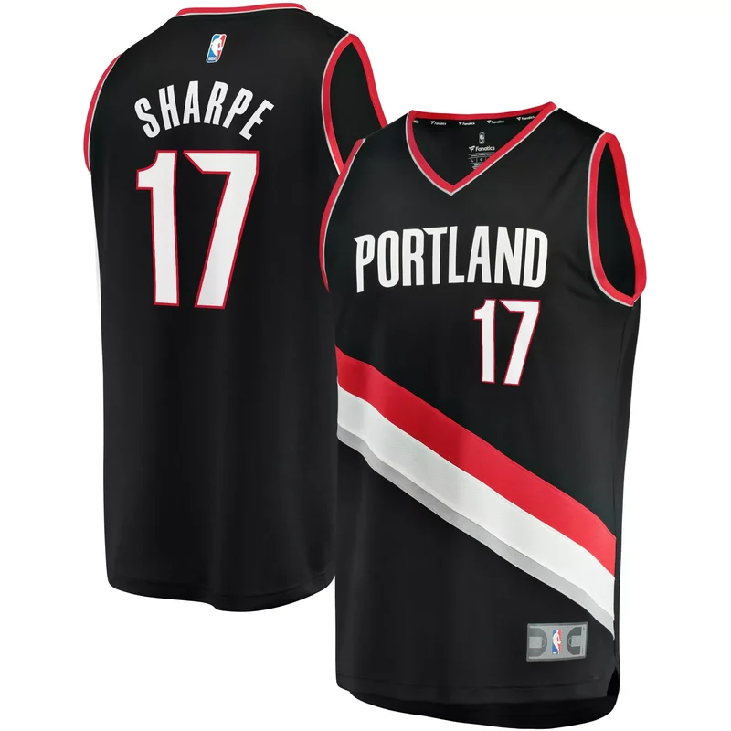 Shaedon Sharpe Portland Trail Blazers 2022 NBA Draft First Round Pick Fast Break Player Jersey - Icon Edition - Black NBA