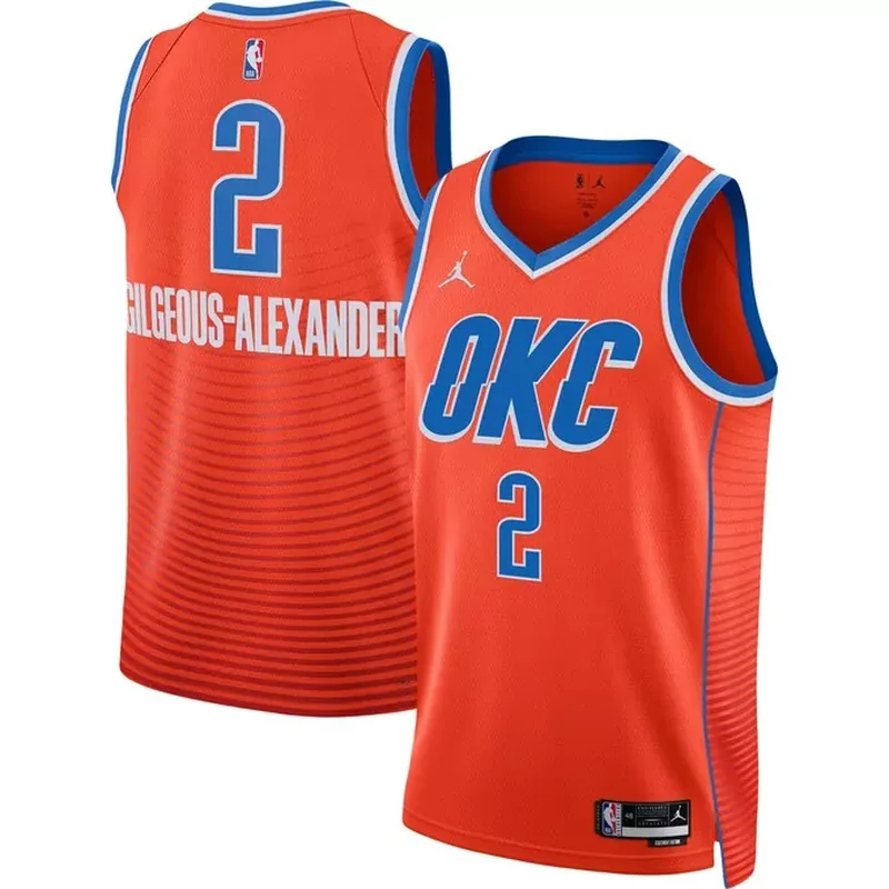 Isaiah Hartenstein Oklahoma City Thunder Fast Break Player Jersey Icon Edition Blue - Image 2