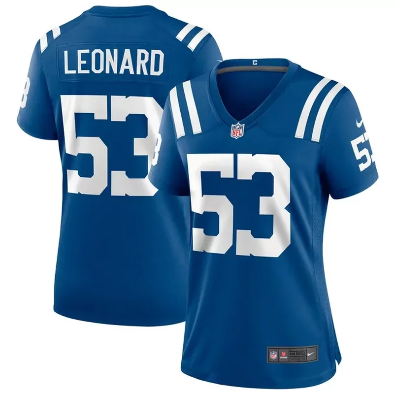 Zaire Franklin Indianapolis Colts Indiana Nights Alternate Game Jersey Royal - Image 4