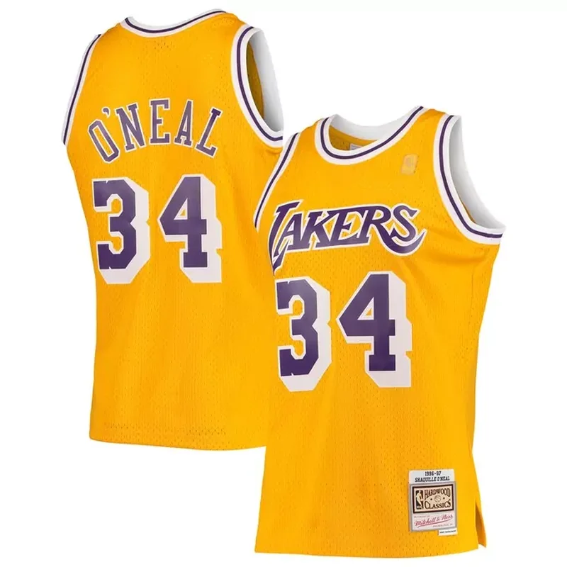 Shaquille ONeal Los Angeles Lakers 1996/97 Classics Jersey Gold