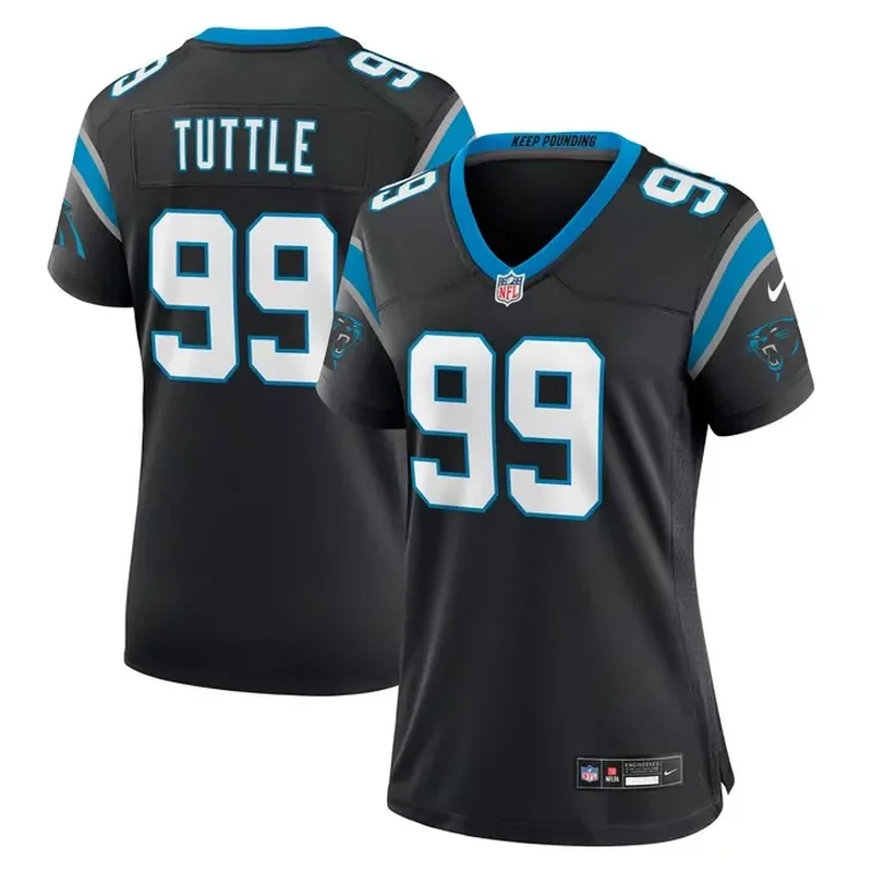 Shy Tuttle Carolina Panthers Womens Game Player Jersey Black