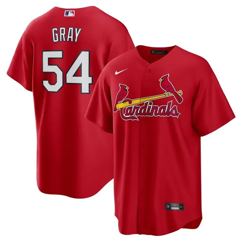 St Louis Cardinals Profile Pop Fashion Jersey Black - Image 5