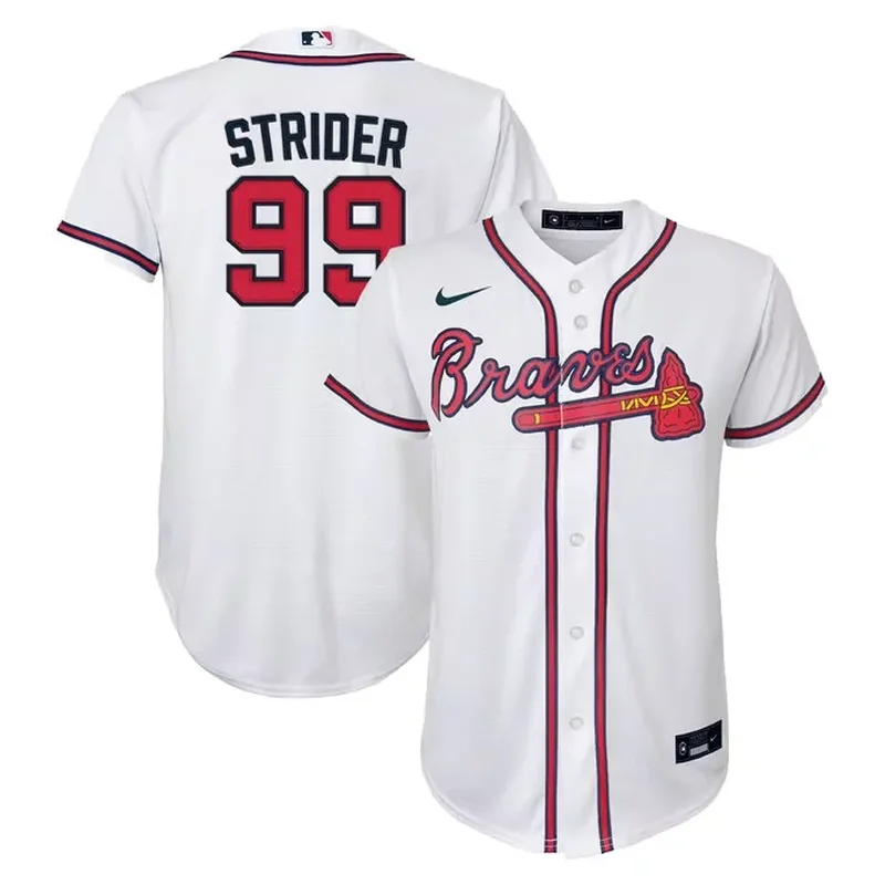 Spencer Strider Atlanta Braves Home Player Jersey White