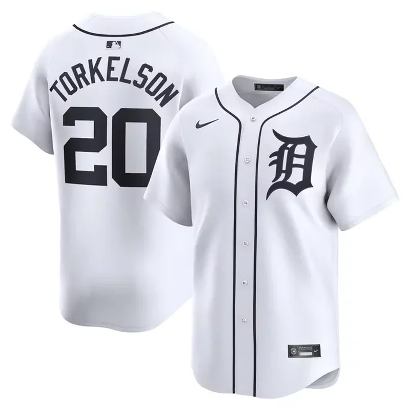 Detroit Tigers Womens #1 Mom Home Jersey White - Image 3