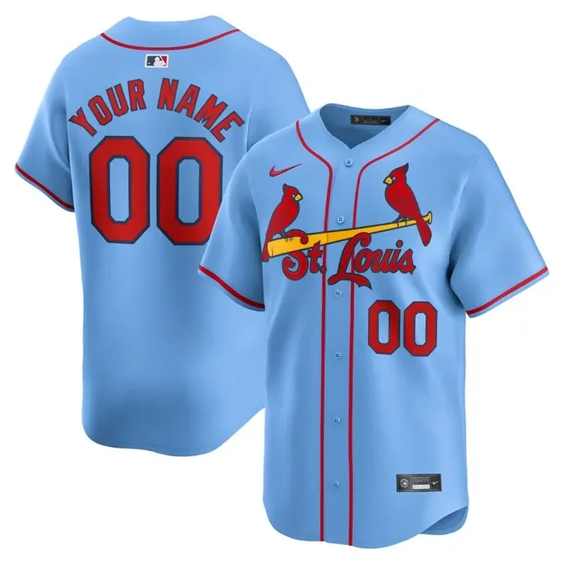 St Louis Cardinals Alternate Custom Jersey â€“ Light Blue