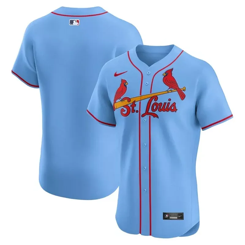 St Louis Cardinals Alternate Jersey – Light Blue - Image 2