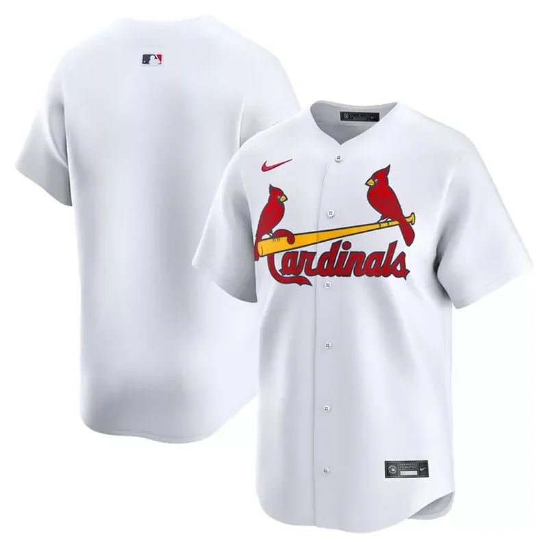 St Louis Cardinals Stitches Button-Down Jersey Red - Image 5