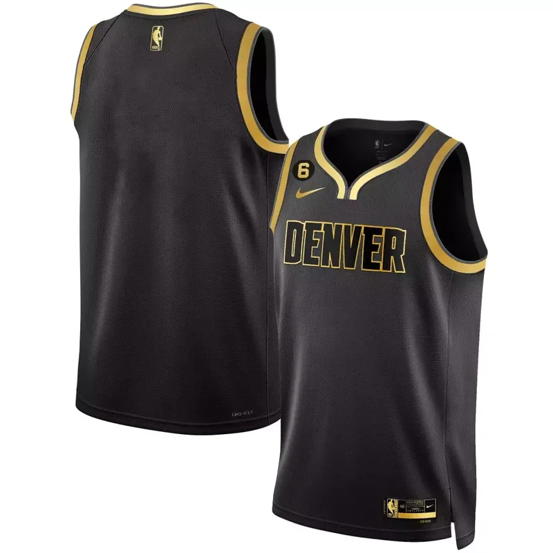 Statement Bruce Brown Denver Nuggets 6 Patch Collection Jersey All Stitched - Image 4