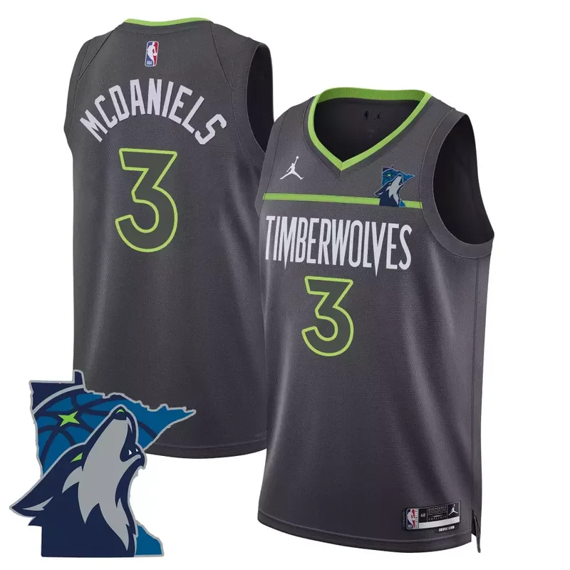 Statement Jaden Mcdaniels Minnesota Timberwolves Swingman Jersey Minnesota Patch All Stitched