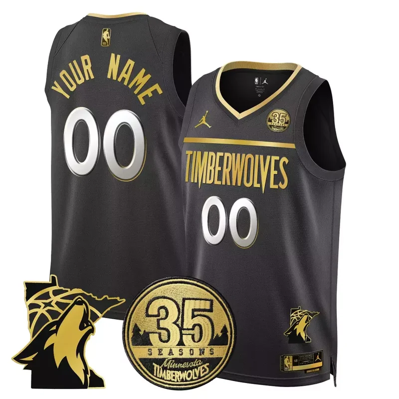 Statement Jaden Mcdaniels Timberwolves 35th Season Minnesota Patch Swingman Jersey All Stitched - Image 4