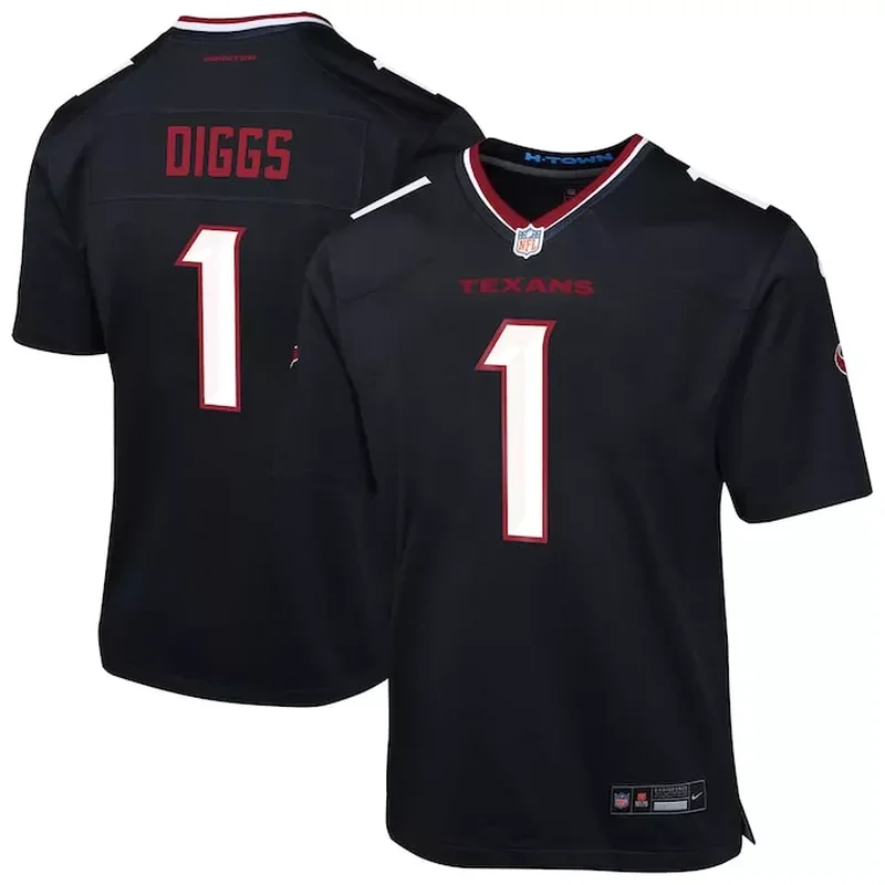 Stefon Diggs Houston Texans Team Player Game Jersey Navy