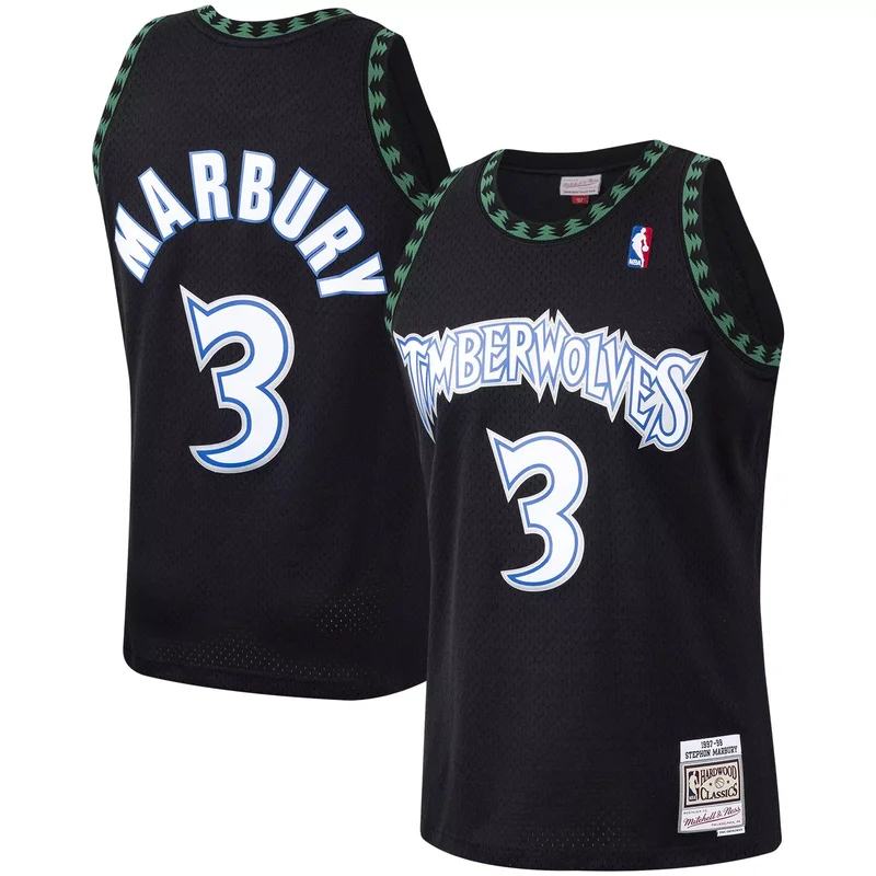 Jaylen Nowell Minnesota Timberwolves 2021/22 Fast Break Jersey - Icon Edition - Navy NBA - Image 5