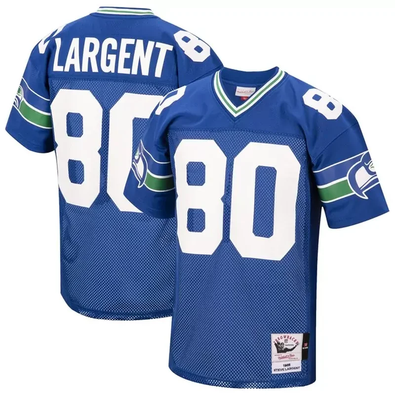 Steve Largent Seattle Seahawks 1985 Throwback Retired Player Jersey Royal