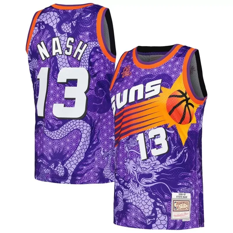 Kevin Johnson Phoenix Suns 1996/97 Classics Jersey Black - Image 2