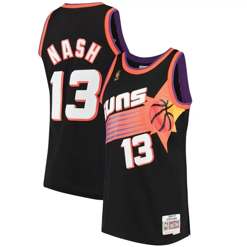 Kevin Johnson Phoenix Suns 1996/97 Classics Jersey Black - Image 4